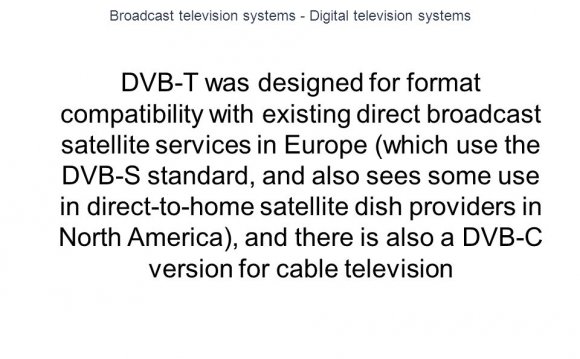 Digital television systems