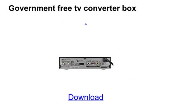 Government free tv converter