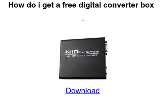 How do i get a free digital