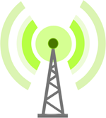 Aerial transmitting a signal