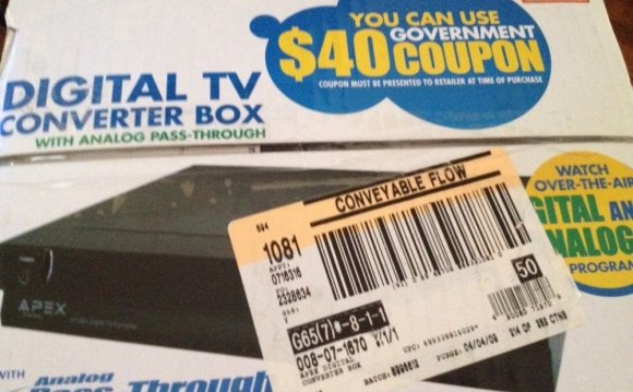 Used digital TV converter box
